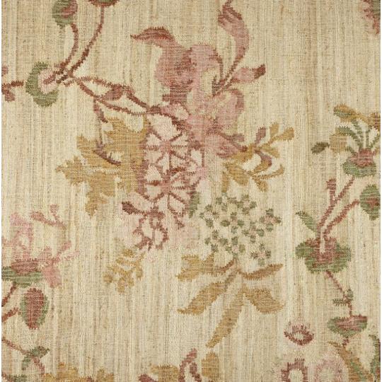 bezs virag mintas juta szonyeg termeszetes anyag szines textil vintage lakas otthon nappali haloszoba.jpg
